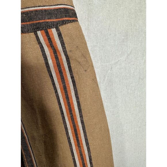 Worthington Women's Long Wrap‎ Skirt Maple Striped Size 16 Petite - Picture 8 of 8